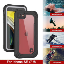 Load image into Gallery viewer, iPhone 7 Waterproof IP68 Case, Punkcase [white]  [Maximus Series] [Slim Fit] [IP68 Certified] [Shockresistant] Clear Armor Cover with Screen Protector | Ultimate Protection
