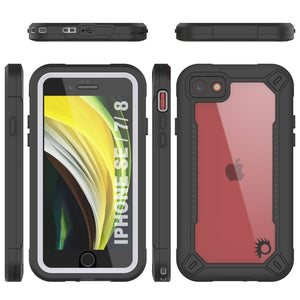 iPhone 7 Waterproof IP68 Case, Punkcase [white]  [Maximus Series] [Slim Fit] [IP68 Certified] [Shockresistant] Clear Armor Cover with Screen Protector | Ultimate Protection