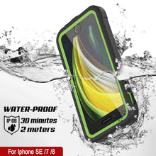 Load image into Gallery viewer, iPhone 8 Waterproof IP68 Case, Punkcase [Green]  [Maximus Series] [Slim Fit] [IP68 Certified] [Shockresistant] Clear Armor Cover with Screen Protector | Ultimate Protection
