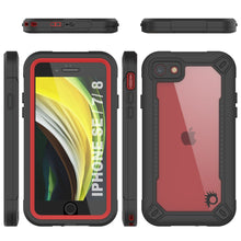 Load image into Gallery viewer, iPhone 8 Waterproof IP68 Case, Punkcase [red]  [Maximus Series] [Slim Fit] [IP68 Certified] [Shockresistant] Clear Armor Cover with Screen Protector | Ultimate Protection
