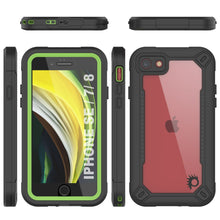 Load image into Gallery viewer, iPhone 8 Waterproof IP68 Case, Punkcase [Green]  [Maximus Series] [Slim Fit] [IP68 Certified] [Shockresistant] Clear Armor Cover with Screen Protector | Ultimate Protection
