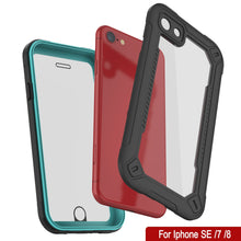 Load image into Gallery viewer, iPhone 8 Waterproof IP68 Case, Punkcase [teal]  [Maximus Series] [Slim Fit] [IP68 Certified] [Shockresistant] Clear Armor Cover with Screen Protector | Ultimate Protection
