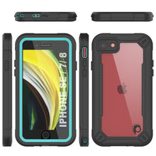 Load image into Gallery viewer, iPhone 8 Waterproof IP68 Case, Punkcase [teal]  [Maximus Series] [Slim Fit] [IP68 Certified] [Shockresistant] Clear Armor Cover with Screen Protector | Ultimate Protection
