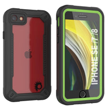 Load image into Gallery viewer, iPhone 8 Waterproof IP68 Case, Punkcase [Green]  [Maximus Series] [Slim Fit] [IP68 Certified] [Shockresistant] Clear Armor Cover with Screen Protector | Ultimate Protection
