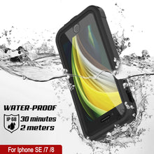 Load image into Gallery viewer, iPhone 8 Waterproof IP68 Case, Punkcase [Black]  [Maximus Series] [Slim Fit] [IP68 Certified] [Shockresistant] Clear Armor Cover with Screen Protector | Ultimate Protection
