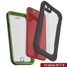 Load image into Gallery viewer, iPhone 8 Waterproof IP68 Case, Punkcase [Green]  [Maximus Series] [Slim Fit] [IP68 Certified] [Shockresistant] Clear Armor Cover with Screen Protector | Ultimate Protection
