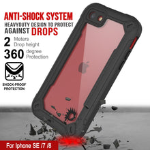 Load image into Gallery viewer, iPhone 8 Waterproof IP68 Case, Punkcase [red]  [Maximus Series] [Slim Fit] [IP68 Certified] [Shockresistant] Clear Armor Cover with Screen Protector | Ultimate Protection
