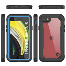 Load image into Gallery viewer, iPhone SE (4.7&quot;) Waterproof IP68 Case, Punkcase [Blue]  [Maximus Series] [Slim Fit] [IP68 Certified] [Shockresistant] Clear Armor Cover with Screen Protector | Ultimate Protection
