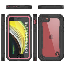 Load image into Gallery viewer, iPhone SE (4.7&quot;) Waterproof IP68 Case, Punkcase [pink]  [Maximus Series] [Slim Fit] [IP68 Certified] [Shockresistant] Clear Armor Cover with Screen Protector | Ultimate Protection
