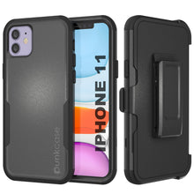 Load image into Gallery viewer, Punkcase for iPhone 11 Belt Clip Multilayer Holster Case [Patron Series] [Black]
