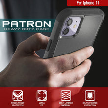 Load image into Gallery viewer, Punkcase for iPhone 11 Belt Clip Multilayer Holster Case [Patron Series] [Black]
