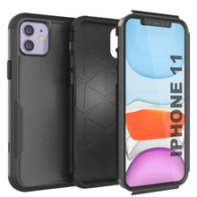 Load image into Gallery viewer, Punkcase for iPhone 11 Belt Clip Multilayer Holster Case [Patron Series] [Black]
