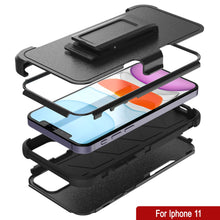 Load image into Gallery viewer, Punkcase for iPhone 11 Belt Clip Multilayer Holster Case [Patron Series] [Black]
