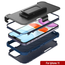 Load image into Gallery viewer, Punkcase for iPhone 11 Belt Clip Multilayer Holster Case [Patron Series] [Navy]
