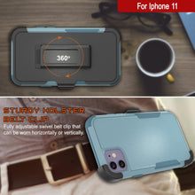 Load image into Gallery viewer, Punkcase for iPhone 11 Belt Clip Multilayer Holster Case [Patron Series] [Mint]

