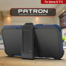 Load image into Gallery viewer, Punkcase for iPhone 8 Belt Clip Multilayer Holster Case [Patron Series] [Navy]
