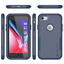 Load image into Gallery viewer, Punkcase for iPhone 8 Belt Clip Multilayer Holster Case [Patron Series] [Navy]
