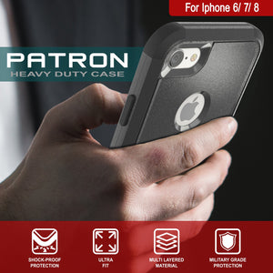 Punkcase for iPhone 6 Belt Clip Multilayer Holster Case [Patron Series] [Black]