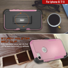 Load image into Gallery viewer, Punkcase for iPhone 6 Belt Clip Multilayer Holster Case [Patron Series] [Pink]
