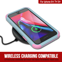 Load image into Gallery viewer, Punkcase for iPhone 7+ Plus Belt Clip Multilayer Holster Case [Patron Series] [Mint-Pink]
