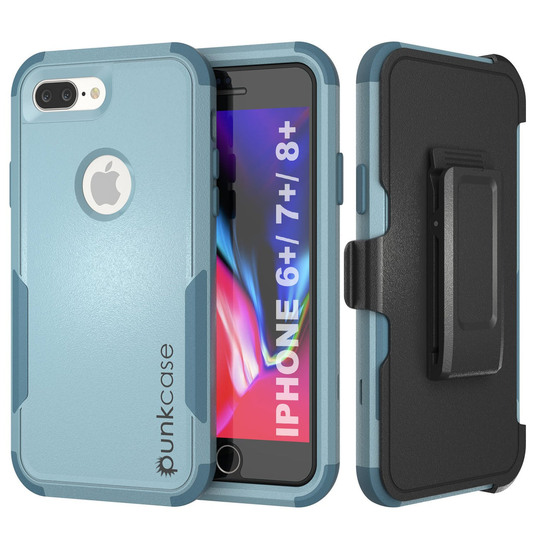 Punkcase for iPhone 6+ Plus Belt Clip Multilayer Holster Case [Patron Series] [Mint]