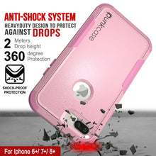 Load image into Gallery viewer, Punkcase for iPhone 8+ Plus Belt Clip Multilayer Holster Case [Patron Series] [Pink]

