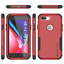 Load image into Gallery viewer, Punkcase for iPhone 8+ Plus Belt Clip Multilayer Holster Case [Patron Series] [Red-Black]
