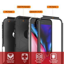 Load image into Gallery viewer, Punkcase for iPhone 6+ Plus Belt Clip Multilayer Holster Case [Patron Series] [Black]
