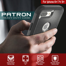 Load image into Gallery viewer, Punkcase for iPhone 6+ Plus Belt Clip Multilayer Holster Case [Patron Series] [Black]
