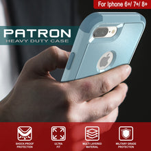Load image into Gallery viewer, Punkcase for iPhone 6+ Plus Belt Clip Multilayer Holster Case [Patron Series] [Mint]
