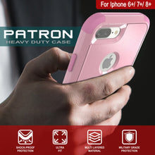 Load image into Gallery viewer, Punkcase for iPhone 8+ Plus Belt Clip Multilayer Holster Case [Patron Series] [Pink]
