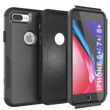 Load image into Gallery viewer, Punkcase for iPhone 6+ Plus Belt Clip Multilayer Holster Case [Patron Series] [Black]
