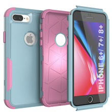 Load image into Gallery viewer, Punkcase for iPhone 7+ Plus Belt Clip Multilayer Holster Case [Patron Series] [Mint-Pink]
