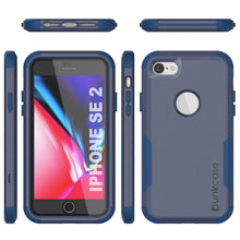 Load image into Gallery viewer, Punkcase for iPhone SE Belt Clip Multilayer Holster Case [Patron Series] [Navy]
