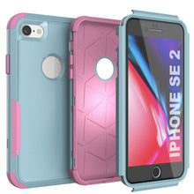 Load image into Gallery viewer, Punkcase for iPhone SE Belt Clip Multilayer Holster Case [Patron Series] [Mint-Pink]
