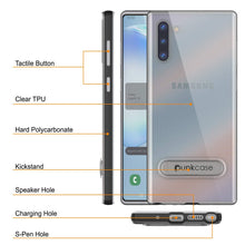 Load image into Gallery viewer, Galaxy Note 10 Lucid 3.0 PunkCase Armor Cover w/Integrated Kickstand and Screen Protector [Black]

