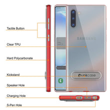 Load image into Gallery viewer, Galaxy Note 10 Lucid 3.0 PunkCase Armor Cover w/Integrated Kickstand and Screen Protector [Red]
