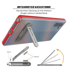Load image into Gallery viewer, Galaxy Note 10 Lucid 3.0 PunkCase Armor Cover w/Integrated Kickstand and Screen Protector [Red]
