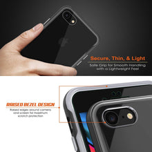 Load image into Gallery viewer, PunkCase iPhone 8 Lucid 3.0 Screen Protector W/ Anti-Shock Case [Black]
