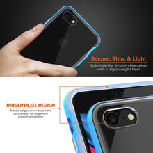 Load image into Gallery viewer, PunkCase iPhone 8 Lucid 3.0 Screen Protector W/ Anti-Shock Case [Blue]
