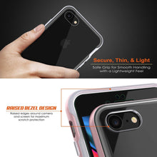 Load image into Gallery viewer, PunkCase iPhone 8 Lucid 3.0 Screen Protector W/ Anti-Shock Case [Silver]
