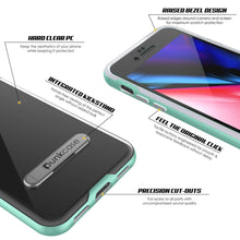 Load image into Gallery viewer, PunkCase iPhone 8 Lucid 3.0 Screen Protector W/ Anti-Shock Case [Teal]
