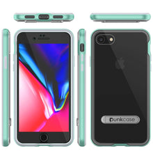 Load image into Gallery viewer, PunkCase iPhone 8 Lucid 3.0 Screen Protector W/ Anti-Shock Case [Teal]
