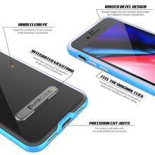 Load image into Gallery viewer, PunkCase iPhone 8+ Plus Lucid 3.0 Screen Protector W/ Anti-Shock Case [Blue]
