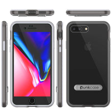 Load image into Gallery viewer, PunkCase iPhone 8+ Plus Lucid 3.0 Screen Protector W/ Anti-Shock Case [Grey]

