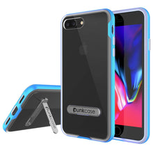 Load image into Gallery viewer, PunkCase iPhone 8+ Plus Lucid 3.0 Screen Protector W/ Anti-Shock Case [Blue]

