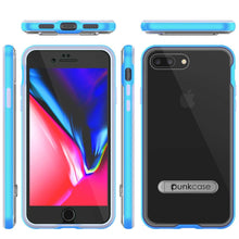 Load image into Gallery viewer, PunkCase iPhone 8+ Plus Lucid 3.0 Screen Protector W/ Anti-Shock Case [Blue]
