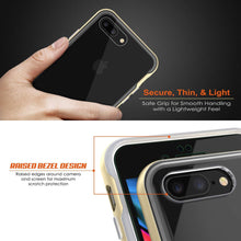 Load image into Gallery viewer, PunkCase iPhone 8+ Plus Lucid 3.0 Screen Protector W/ Anti-Shock Case [Gold]
