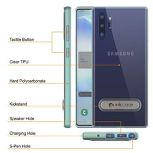 Load image into Gallery viewer, Galaxy Note 10+ Plus Lucid 3.0 PunkCase Armor Cover w/Integrated Kickstand and Screen Protector [Teal]
