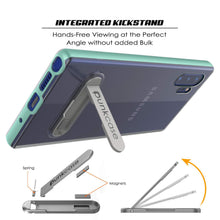 Load image into Gallery viewer, Galaxy Note 10+ Plus Lucid 3.0 PunkCase Armor Cover w/Integrated Kickstand and Screen Protector [Teal]
